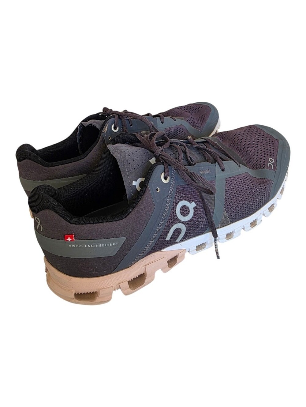On Running Womens Cloudswift Athletic Shoes - Charcoal Gray/Cream Sole Size 10